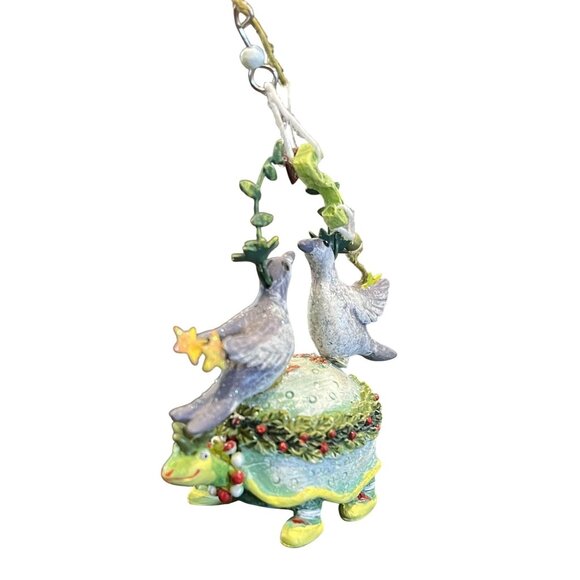 VTG Dept 56 Krinkles Two Turtle Doves Christmas Ornament Patience Brewster w/Box - Picture 2 of 5